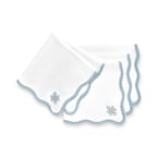 Product image - Coastal Napkin, Embroidered Endless Knot, Baby Blue, 20"x20"