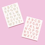 Product image - Floral Vinyl Alphabet Stickers - A thru Z